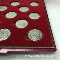 Arras de Boda o Monedas en Plata de Ley con estuche.