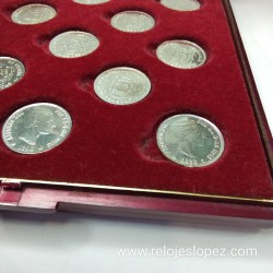 Arras de Boda o Monedas en Plata de Ley con estuche.